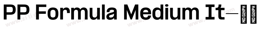 PP Formula Medium It字体转换